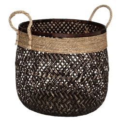 CESTA DECORATIVA DE BAMBÚ - MEDIANA
