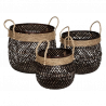 CESTA DECORATIVA DE BAMBÚ - MEDIANA