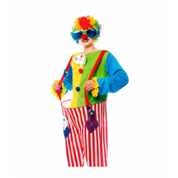 DISFRAZ DE MUJER PAYASO ARCOIRIS