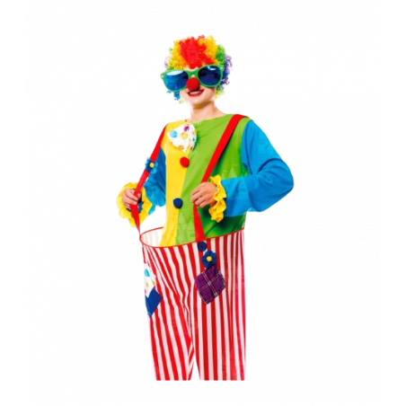 DISFRAZ DE MUJER PAYASO ARCOIRIS