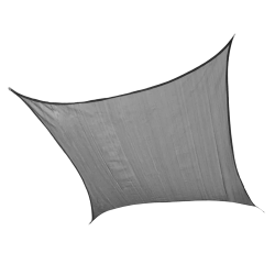 PARASOL VELA CUADRADA - 3'6X3'6M - GRIS