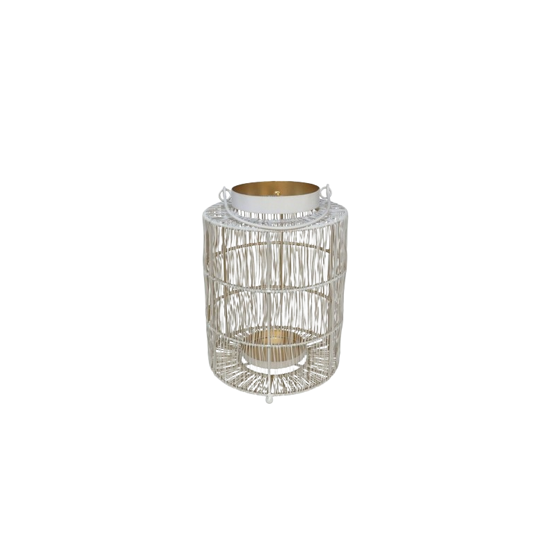 FAROL BLANCO Y ORO 20 x 27 CMSURESH FAROL BLANCO Y ORO 20 x 27 CMSURESH