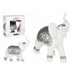ELEFANTE DE RESINA BLANCA