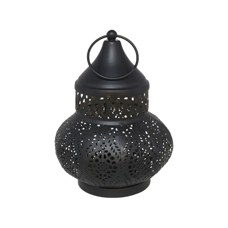 FAROL NEGRO Y ORO 12 x 16 CM GITA FAROL NEGRO Y ORO 12 x 16 CM GITA