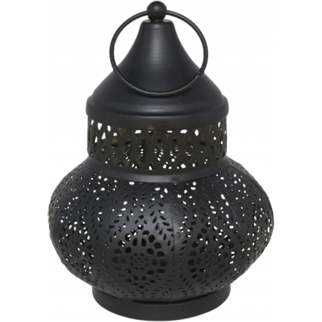 FAROL NEGRO Y ORO 12 x 16 CM GITA
