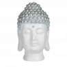 CABEZA DE BUDA EN RESINA BLANCA