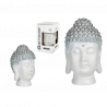 CABEZA DE BUDA EN RESINA BLANCA